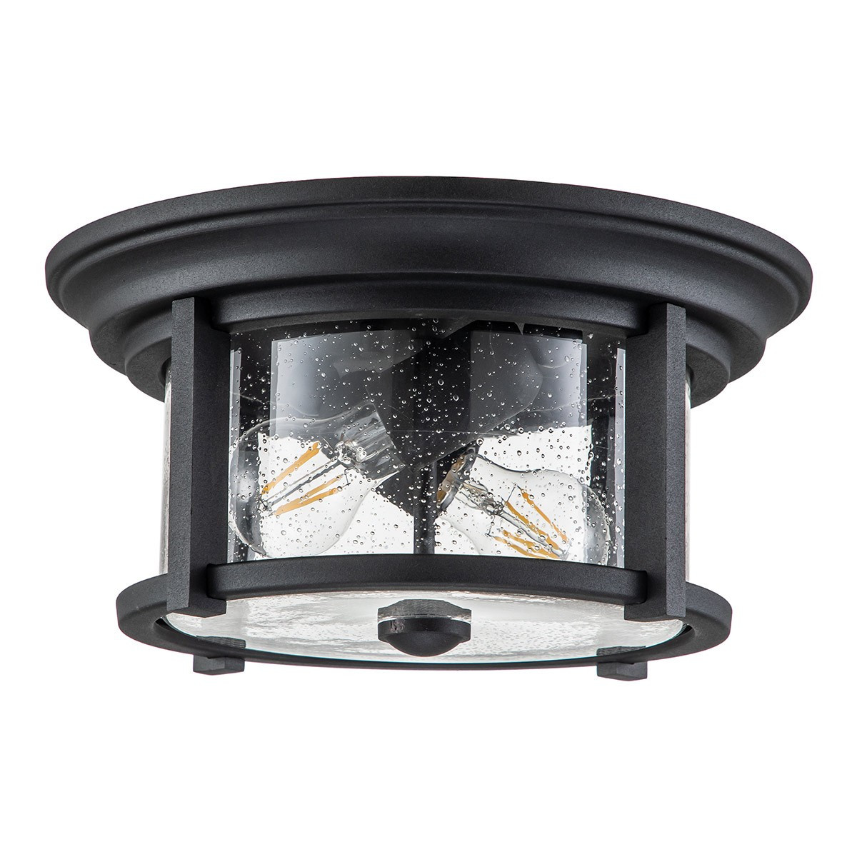 Elstead Lighting Merrill 2 Light Outdoor Flush, Black IP44