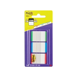 3M Post-it Index Flags Assorted Plain Special format 3 Packs of 22 Strips