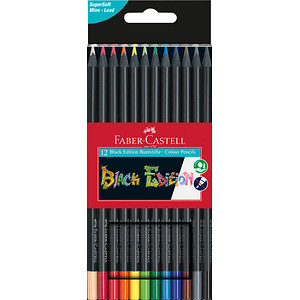 Faber-Castell Sustainable Black Edition Colouring Pencils (Pack of 12)
