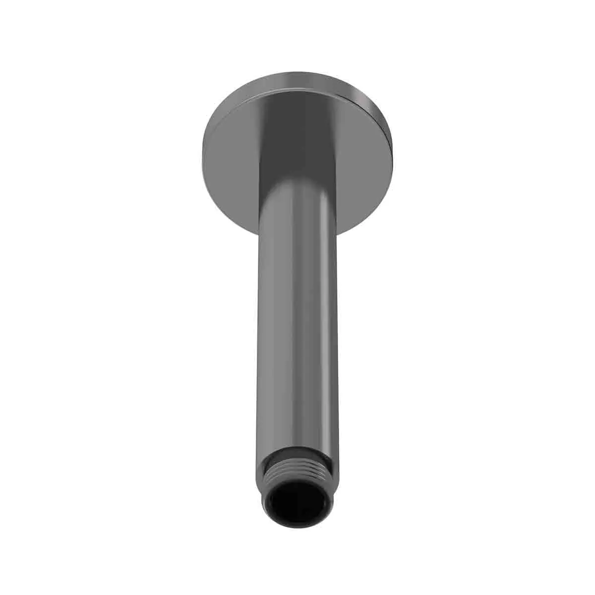 Nuie Fixed Shower Heads Round Ceiling Arm 150mm - Gunmetal