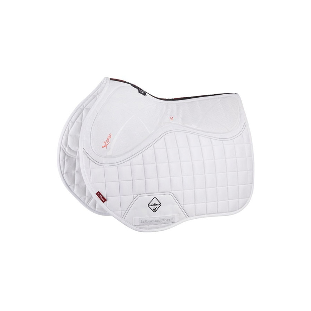 LeMieux Saddle Pads | LeMieux X-Grip Silicone EuroJump Square Colour White