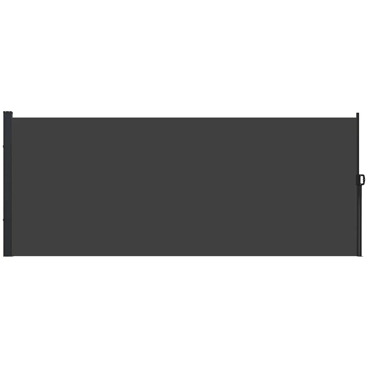  Side Awning Retractable&#44; 400X160Cm&#44; Black