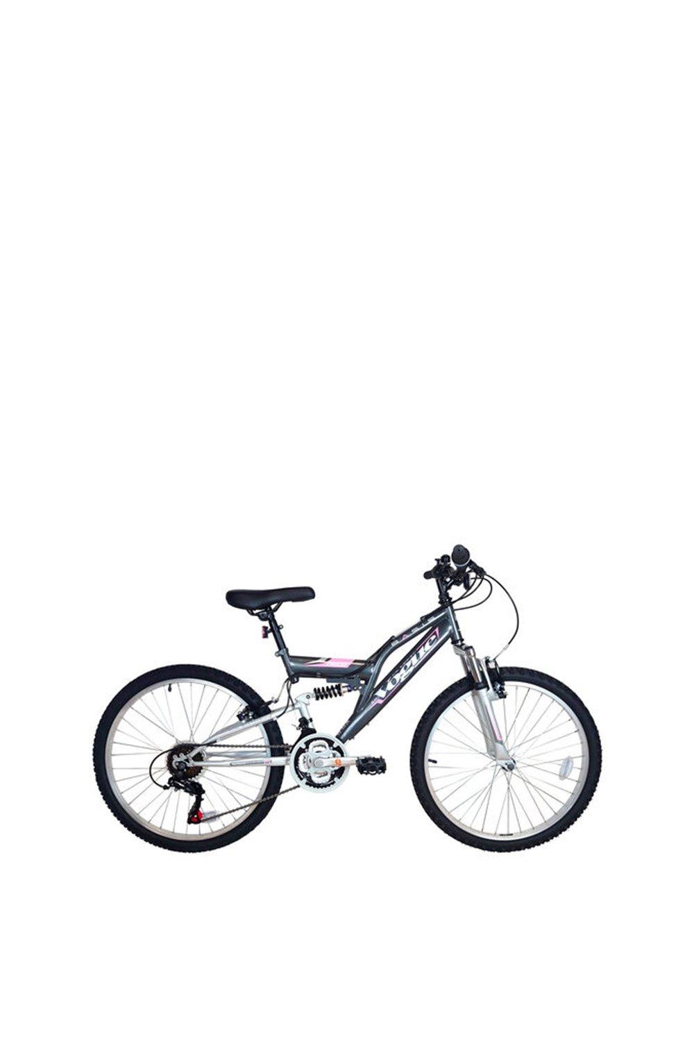 BASIS BIKES Basis Vogue Junior Girls Full Suspension Mountain Bike 24" Wheel Grey