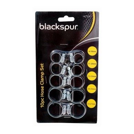 Blackspur Hose Clamp Set - 10 Piece