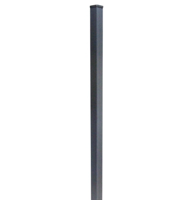 Klikstrom GoodHome Neva Taupe Square Metal Fence Post (H)1.39M (W)70mm