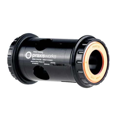 Praxis BB30 Bottom Bracket Conversion - Black / BB30 / PF30 / 68mm Campy