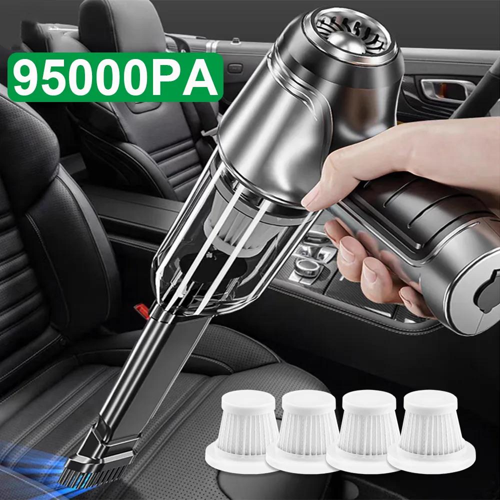 Carsun Car Vacuum Cleaner 95000PA Strong Suction Handheld Wireless Vacuum Cleaner Blower 2 in 1 Portable Vacuum Cleaner For Car Home Basic