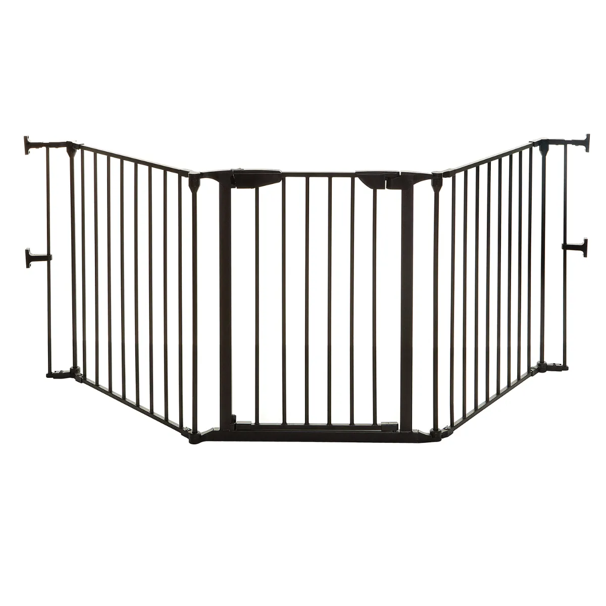 Dreambaby Newport 3 Panel Metal Adapta Barrier/Gate Black Metal Hardware Mounted