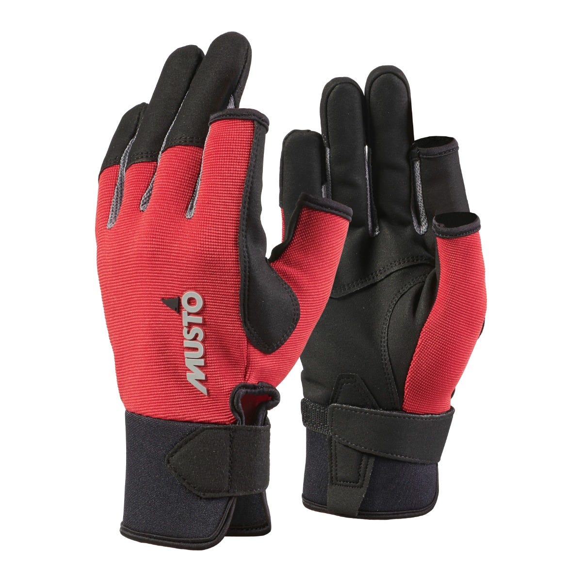 Musto Essential Sailing Long Finger Gloves Red