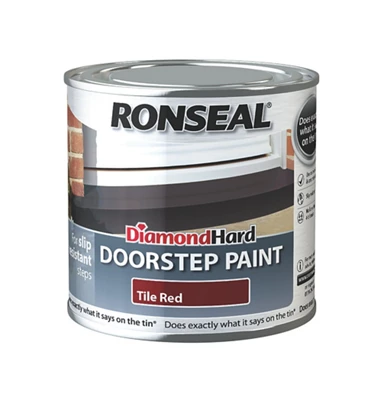 Ronseal Diamond Hard Doorstep Paint Red 250ml