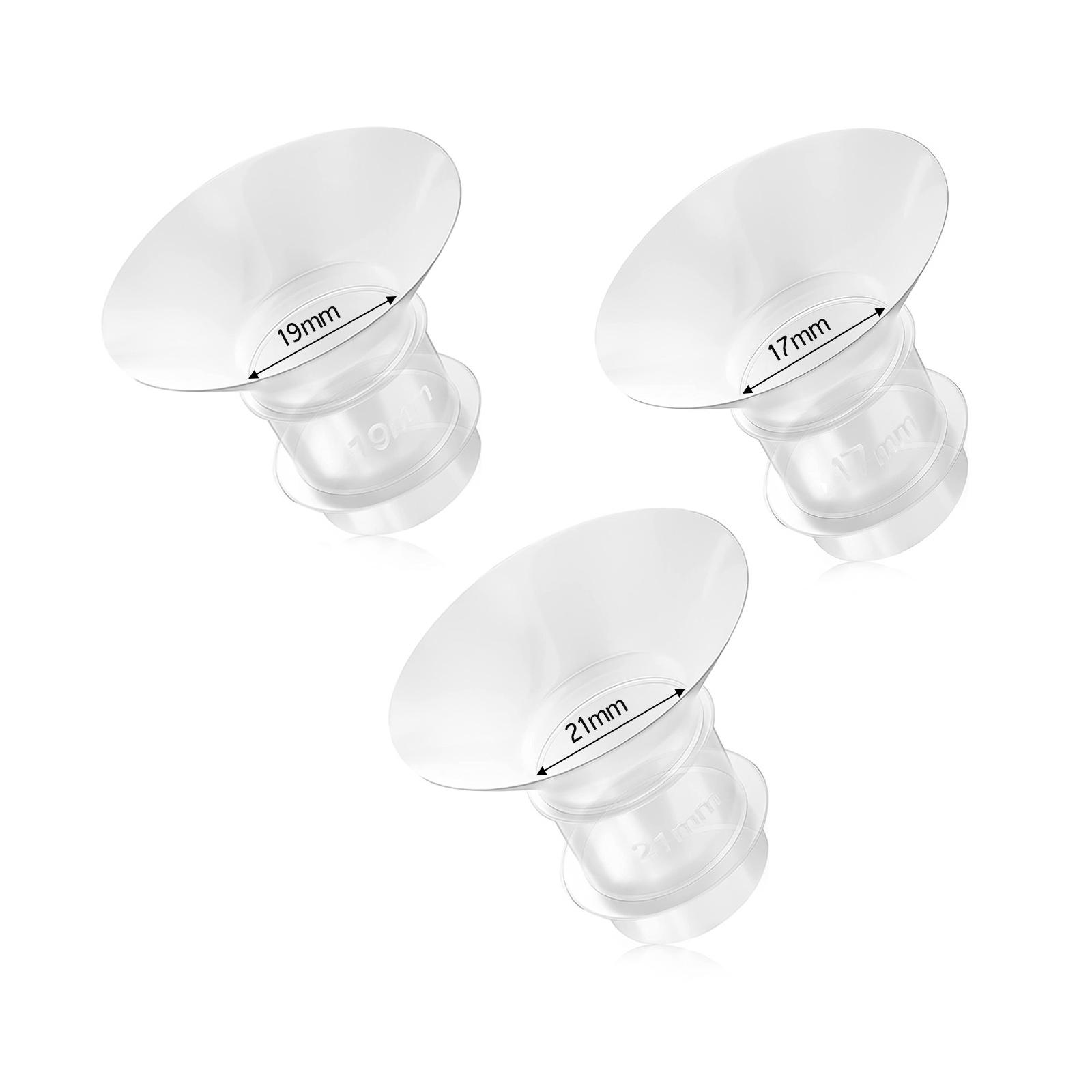 ZEBLAZE Breast Milk Pump Flange Inserts Breast Converter Practical Breast Pump Replacement 21mm 21mm