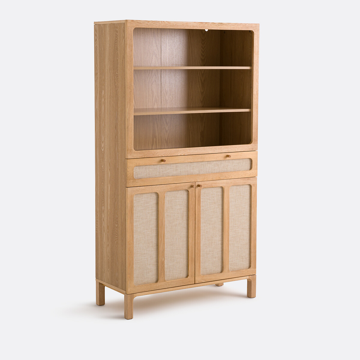 La Redoute Interieurs Esmara High 2-door Dresser In Ash/linen