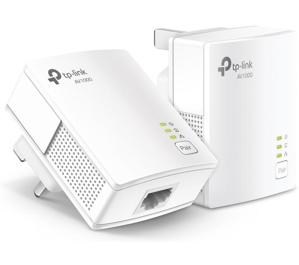 TP-LINK TL-PA7017 Powerline Adapter Kit  Twin Pack, White