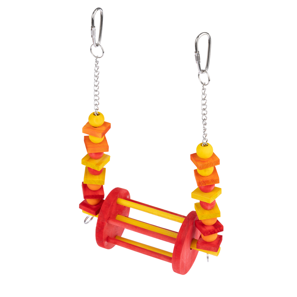 Tiaki Ferris Wheel Bird Swing - Size M: 28 X 17.8 X 8.9 Cm (l X W X H)