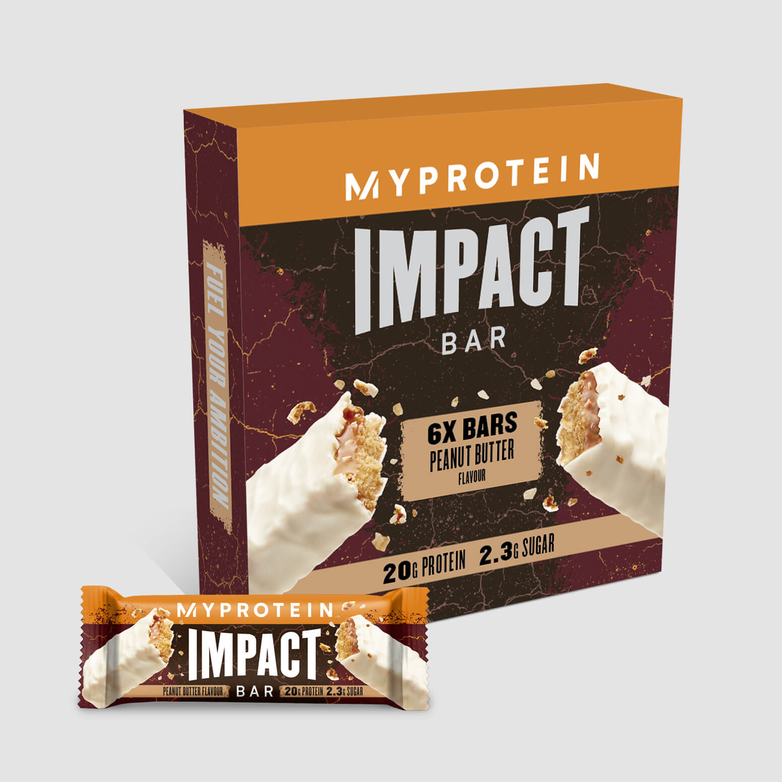 Myprotein Impact Protein Bar - 6Bars - Peanut Butter - Protein Bor