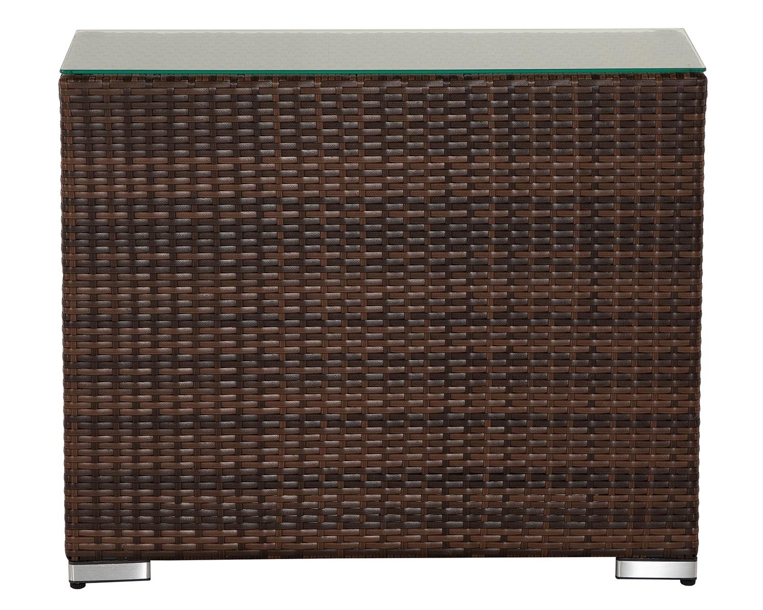 Rattan Direct Rattan Garden High Dividing Table in Brown - Florida