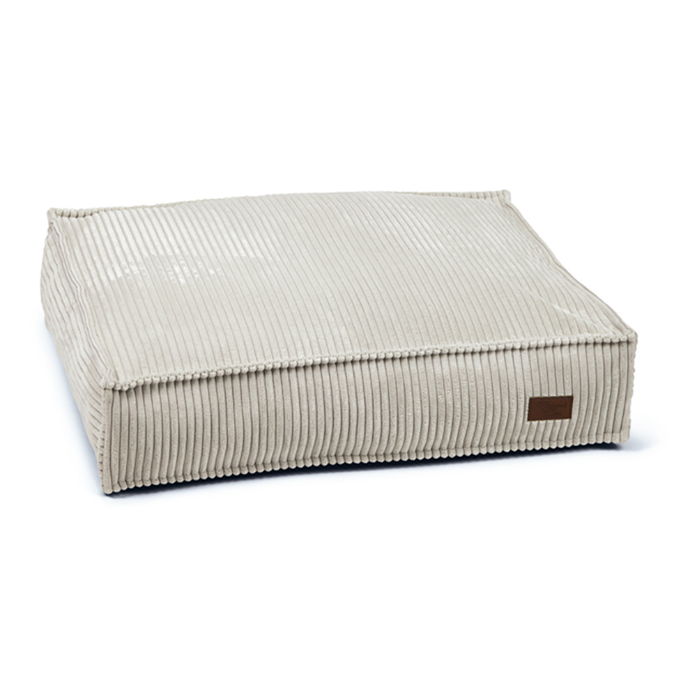 Designed By Lotte Dog Cushion Ribbed 70x55x15 cm Light Grey