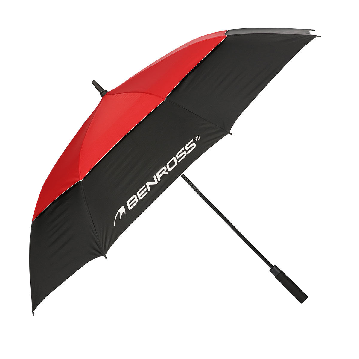 Benross Auto-Opening Full UV 68" Golf Umbrella, Mens, Black red, 68 inches | American Golf