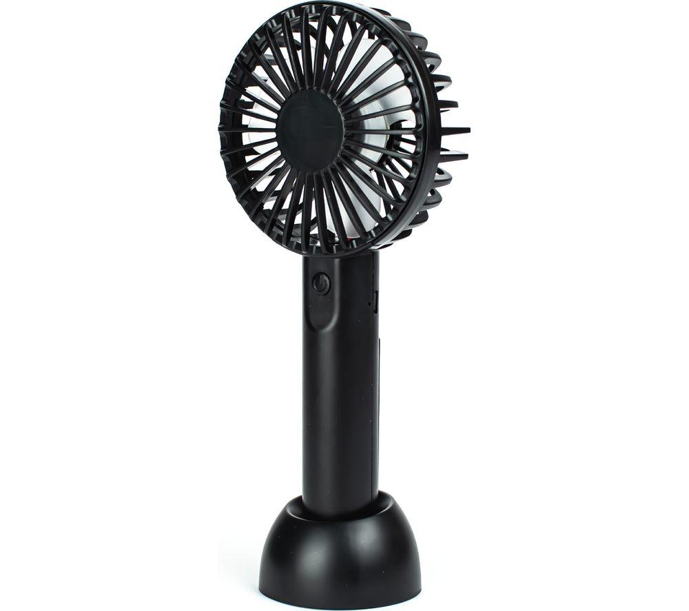 Status MIXRHHFANSX10 3" Handheld Mini Fan - Black, Black