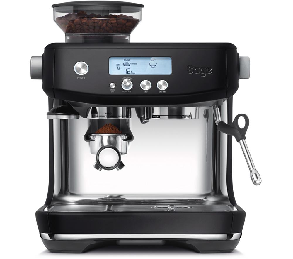 Sage The Barista Pro™ SES878BTR Espresso Coffee Machine with Integrated Burr Grinder - Black Truffle
