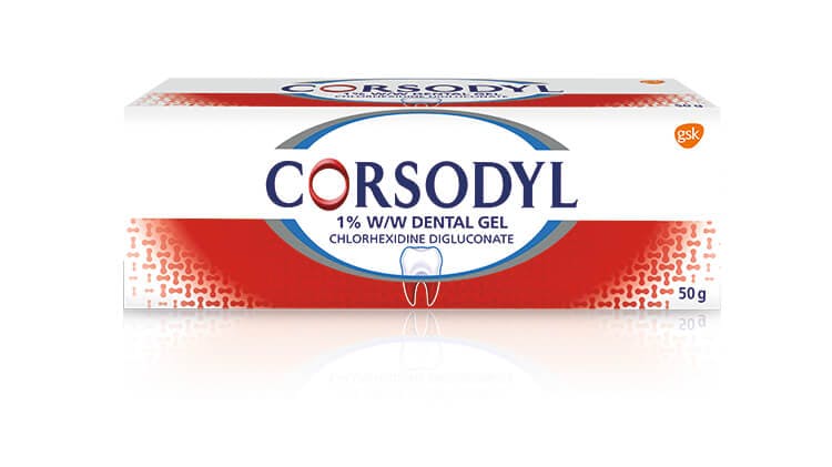 Corsodyl 1% w/w Dental Gel 50g