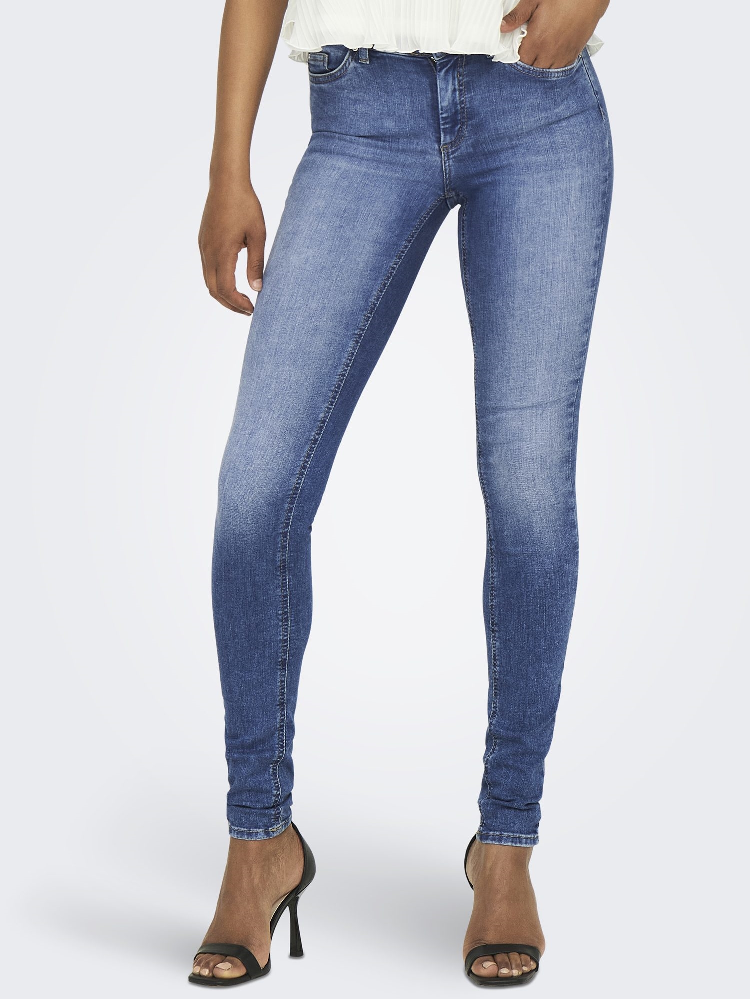 Only Onlblush Life Mid Skinny Fit Jeans Women Blue