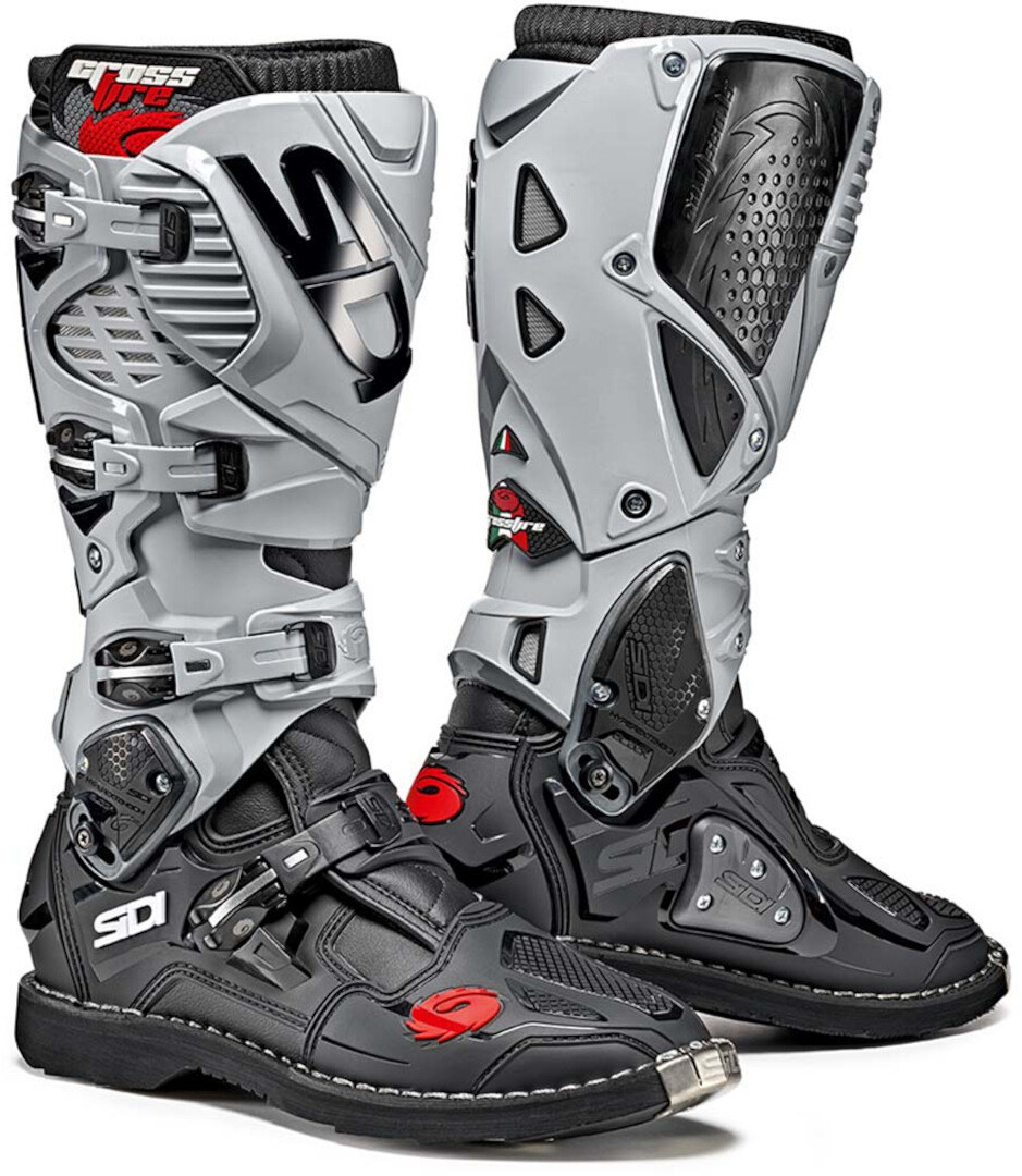 Sidi Crossfire 3 Motocross Boots, black-grey, Size 50, black-grey, Size 50