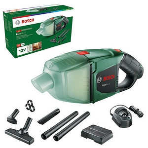 Bosch DIY Cordless Handheld Vacuum Cleaner Easyvac 12, Black, Green, 06033D0001 0 wattsW, 12 voltsV