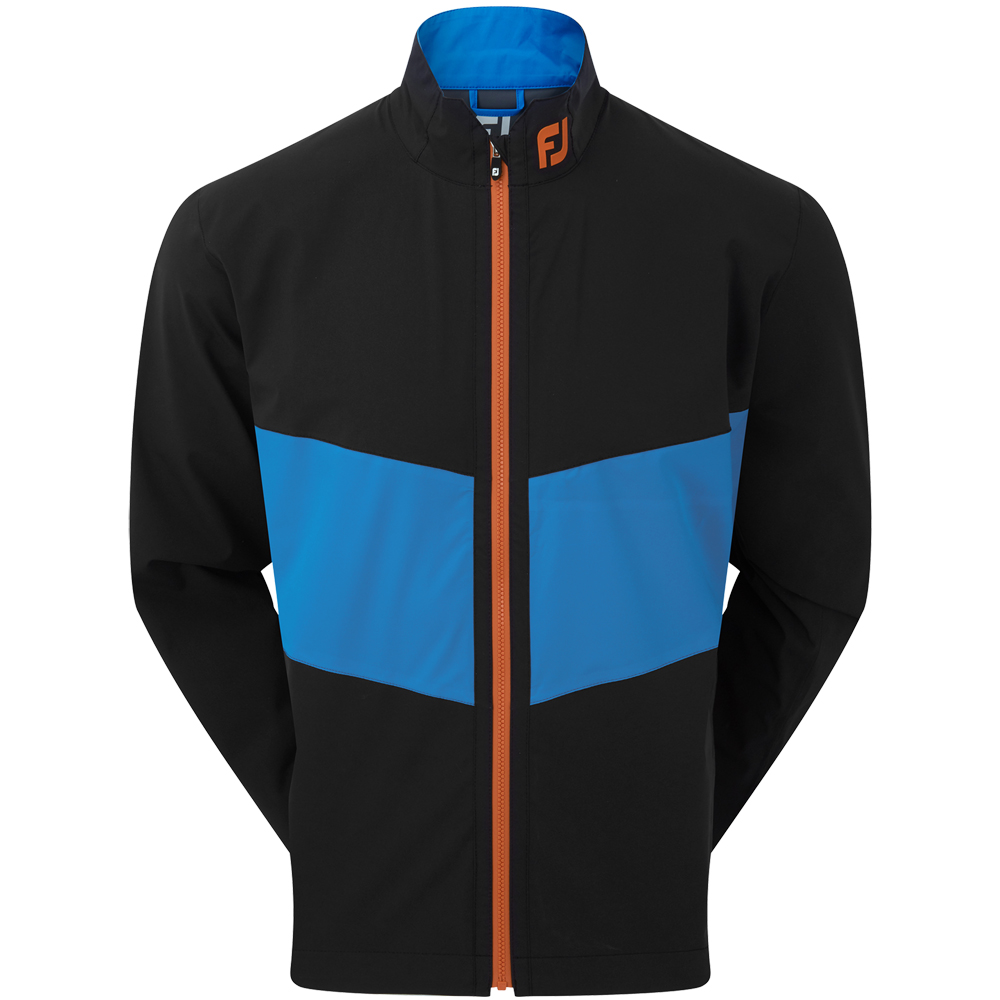 Footjoy Men's HydroLite Waterproof Golf Jacket, Mens, Black/sapphire, Small | American Golf
