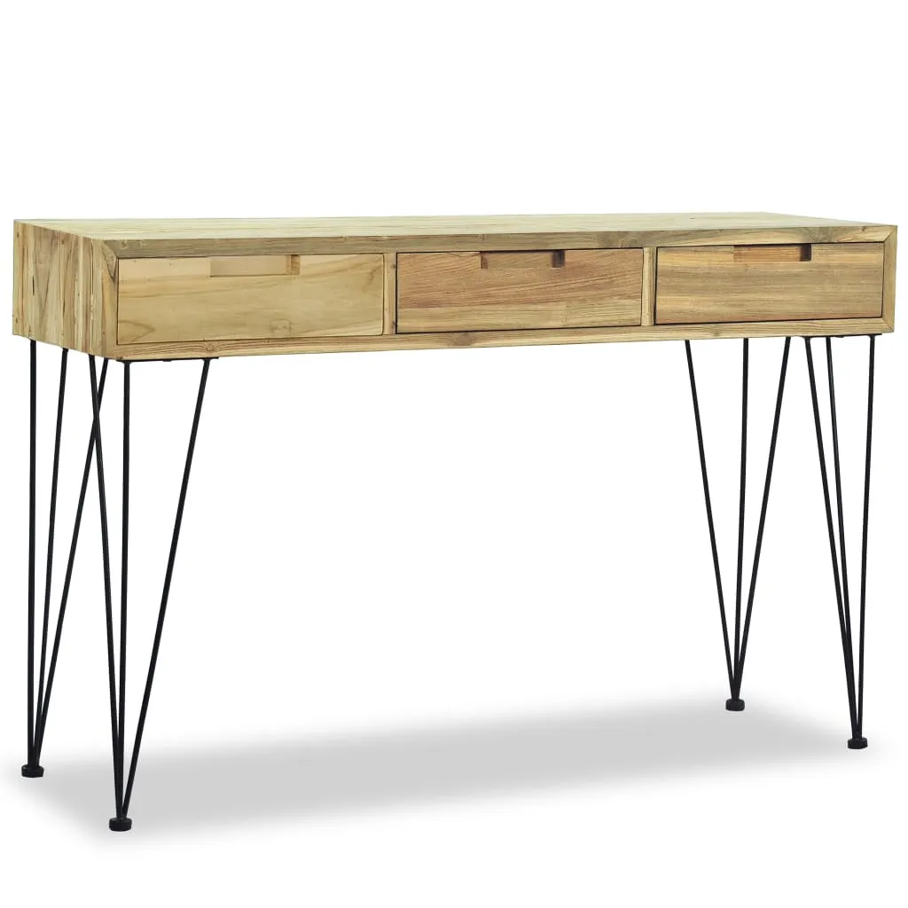 VidaXL Console Table 120x35x76 cm Solid Teak