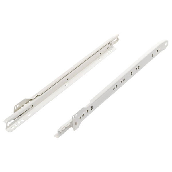 DIY Direct Bottom Fix Drawer Slides, Pair Cream 500mm