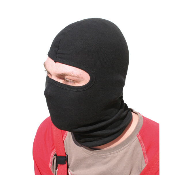 Cotton balaclava, black, black
