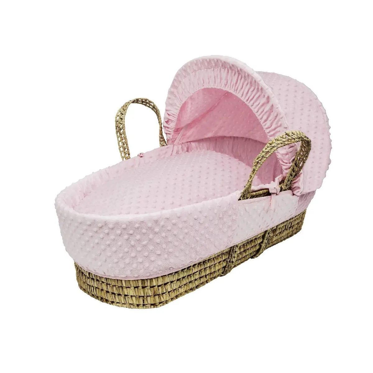 Kinder Valley Pink Dimple Moses Basket