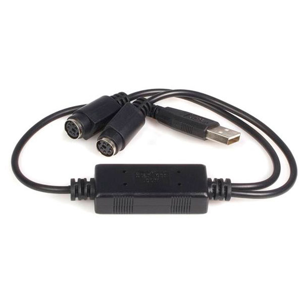 StarTech.com Adattatore tastiera e mouse da PS/2 a USB - Connettore convertitore PS/2 a USB di ricambio Femmina / Maschio
