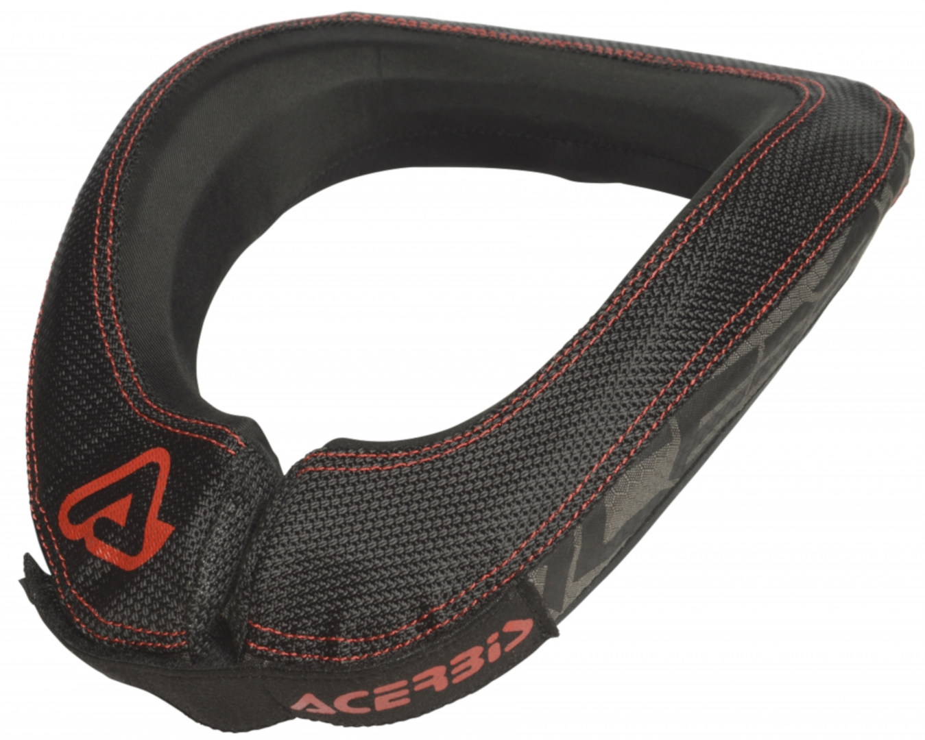 Acerbis X-Round Kids Motocross Neck Brace, black-red, black-red, Size One Size
