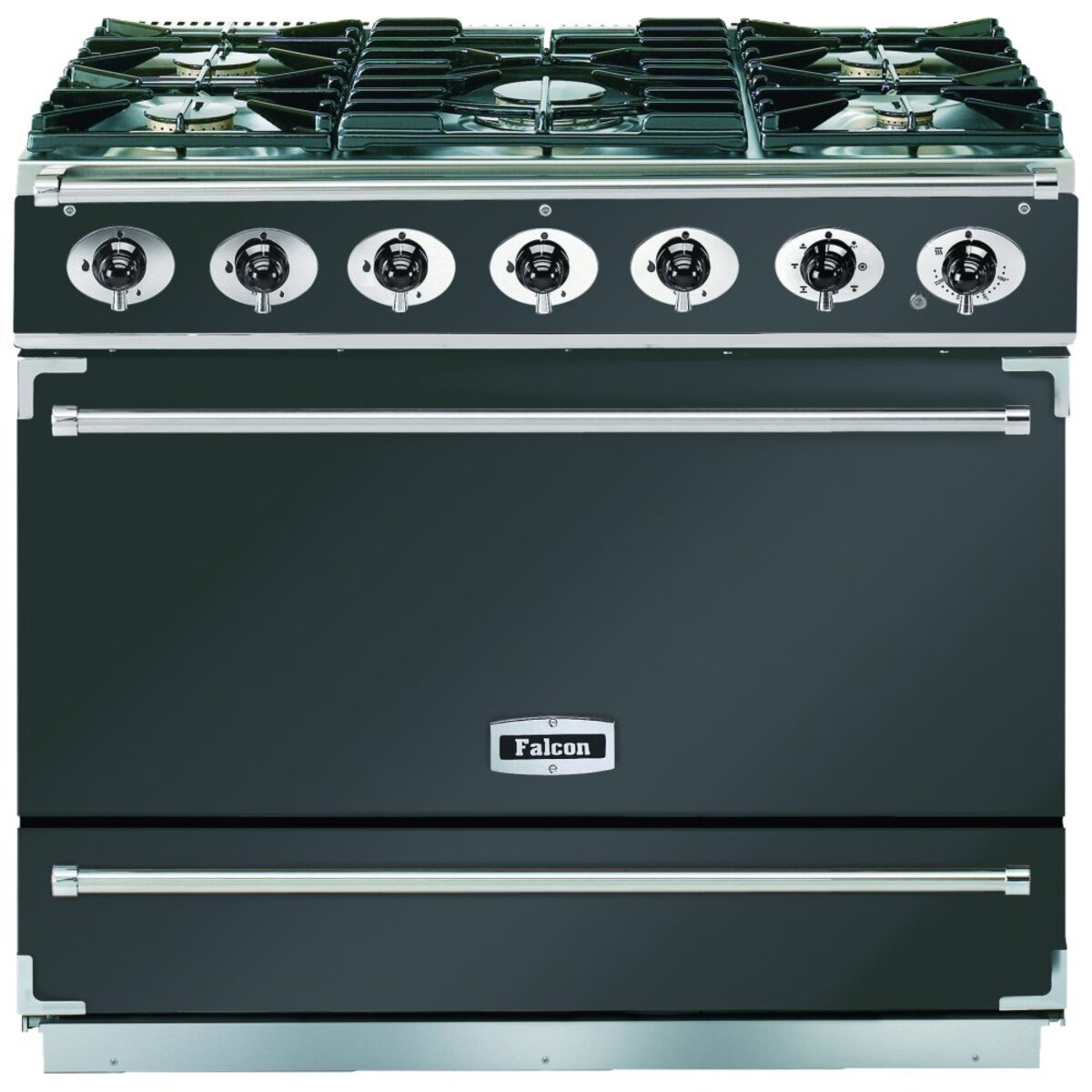Falcon 90cm Dividable Single Oven Dual Fuel Range Cooker - Slate Grey