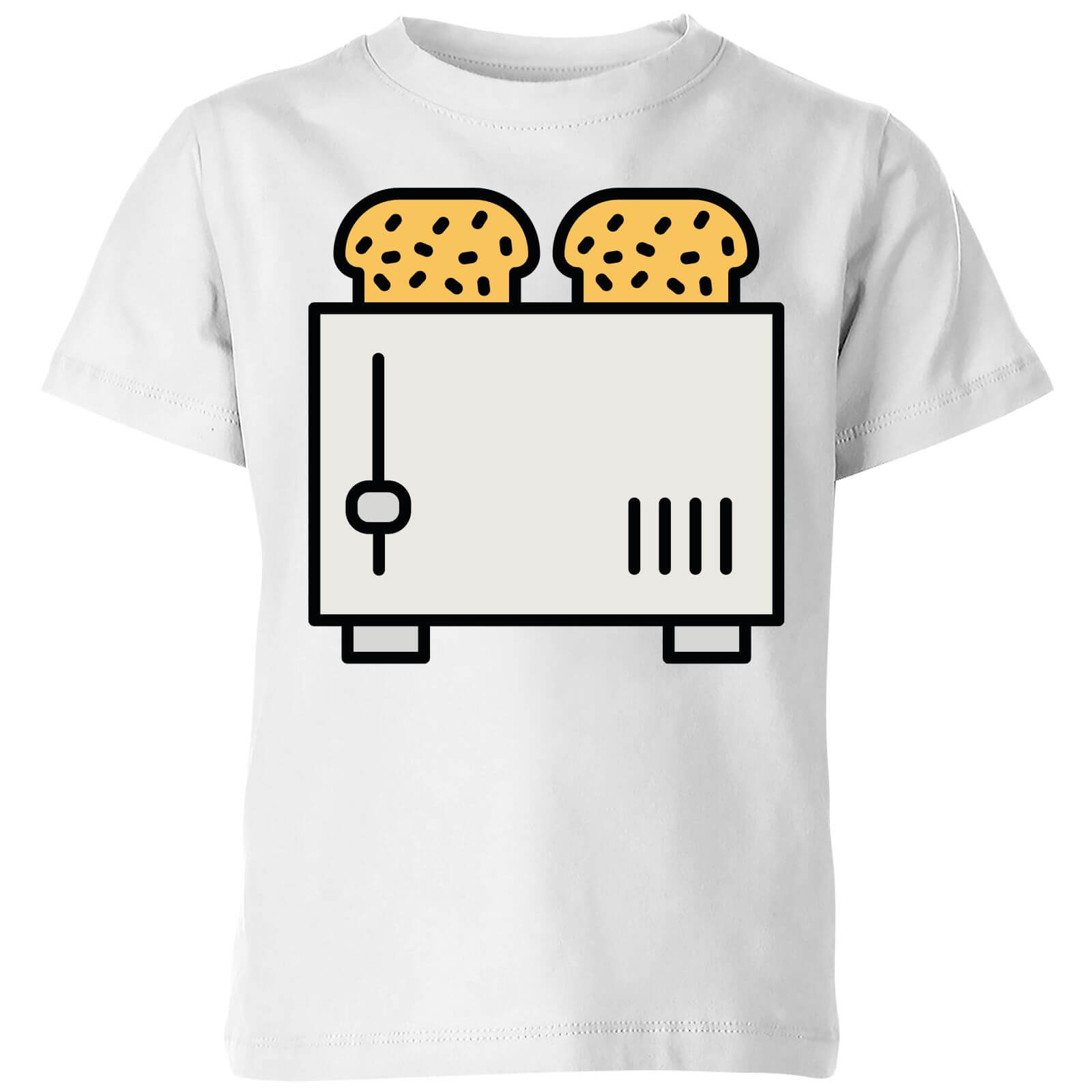 By IWOOT Cooking Toast In The Toaster Kids' T-Shirt - 9-10 Years - White | kids