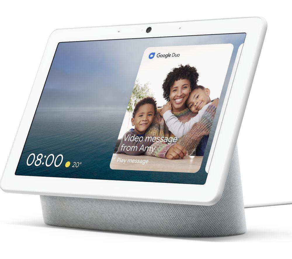 Google Exertis Google Nest Hub Max with Google Assistant - 10" Screen - Chalk