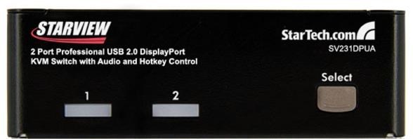 2 Port Professional USB DisplayPort KVM Switch with Audio