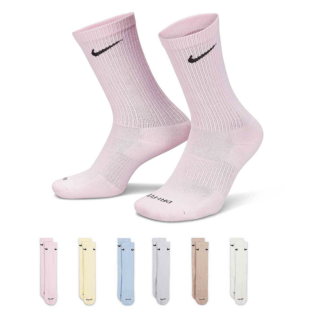 Nike Multi Crew Socks 6 Pack, Size: 5-8