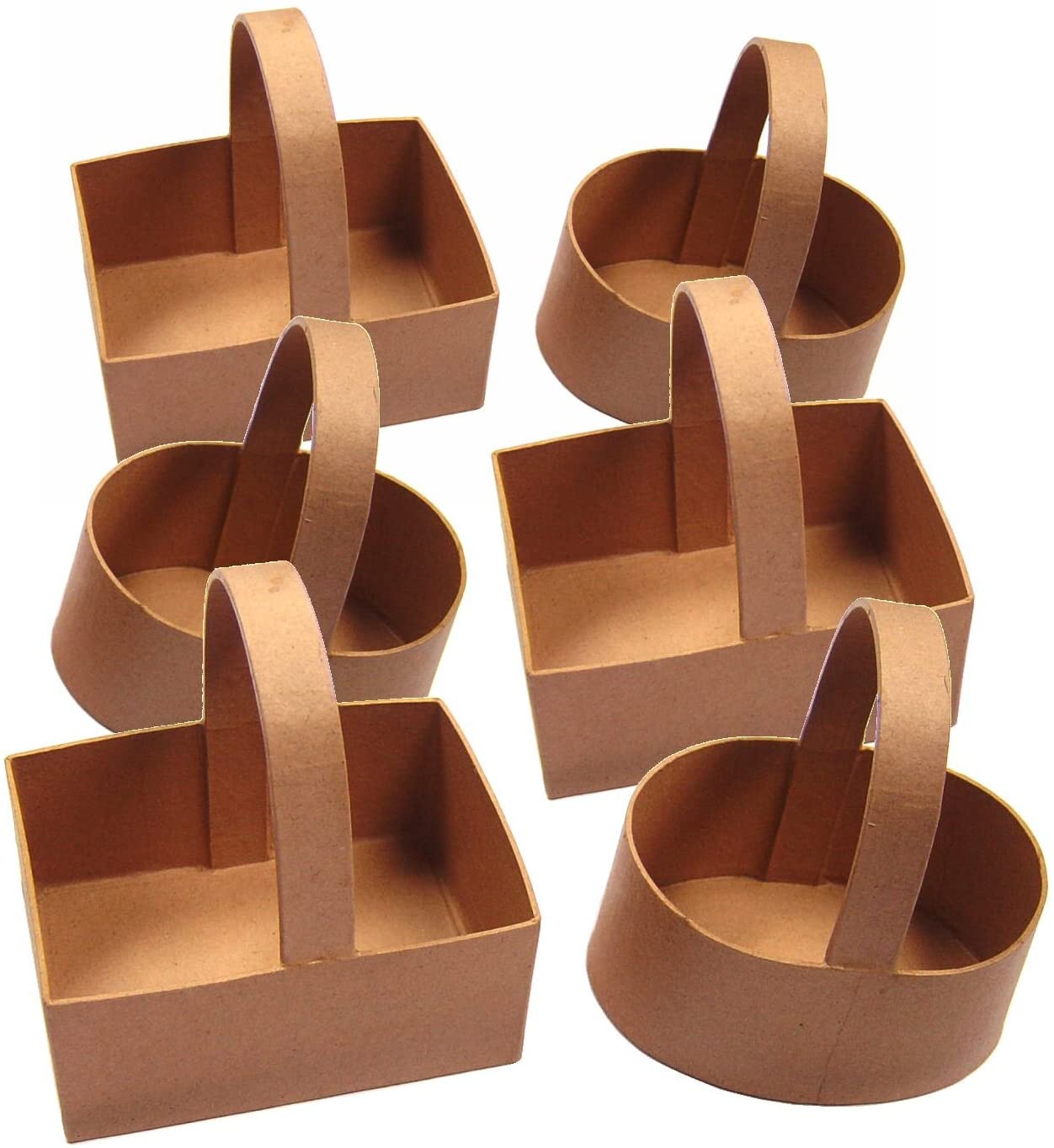 Major Brushes Paper Mache Baskets (Pack of 6)