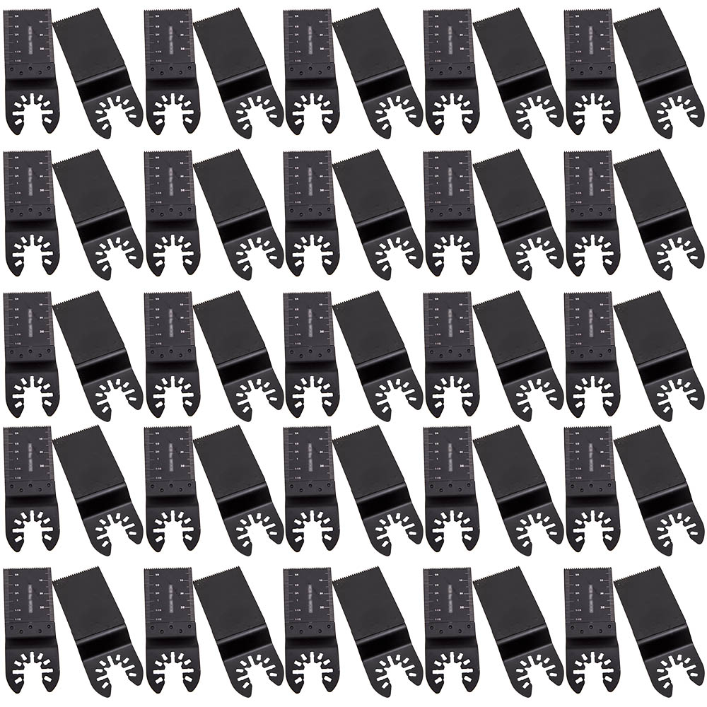 MaXpeedingrods 50 Pack Universal 34mm Oscillating Multi Tool Saw Blades Carbon Steel Cutter DIY