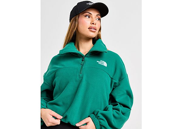  Glacier 1/2 Zip Fleece Top - Green - Womens