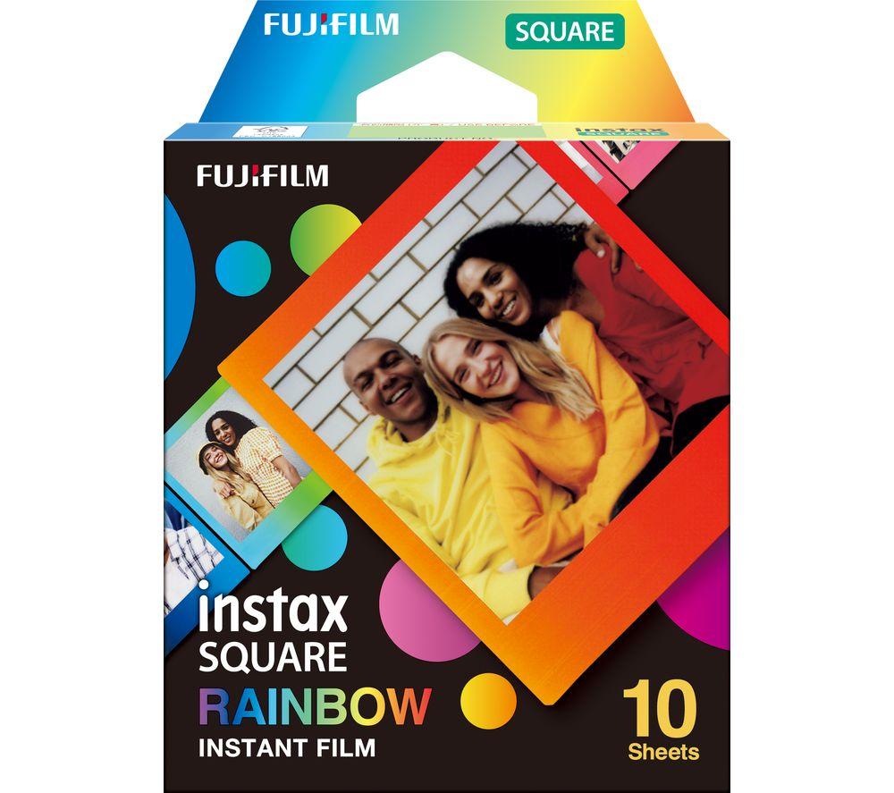 Fujifilm INSTAX Square Rainbow Camera Film - 10 Shot Pack, Patterned
