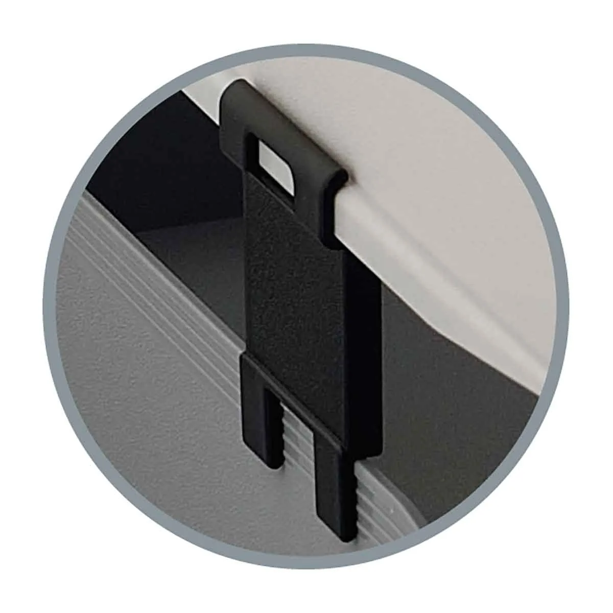 Exacompta Exaclair Exacompta Distance Spacers Combo Set of 4 Black, black | Desk Accessories > Desk Organisers & Storage > Letter Trays