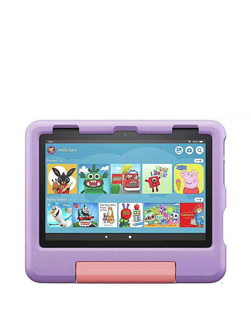 Amazon Fire HD 8" Kids Tablet (2022) - 32 GB, Purple, Purple,Pink