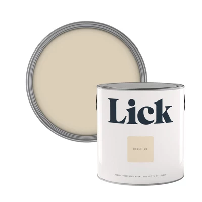 Lick Beige 01 Matt Emulsion Paint, 2.5L