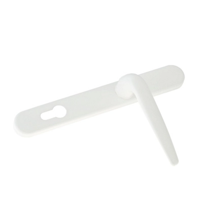 Yale Short Backplate Door Handle - White