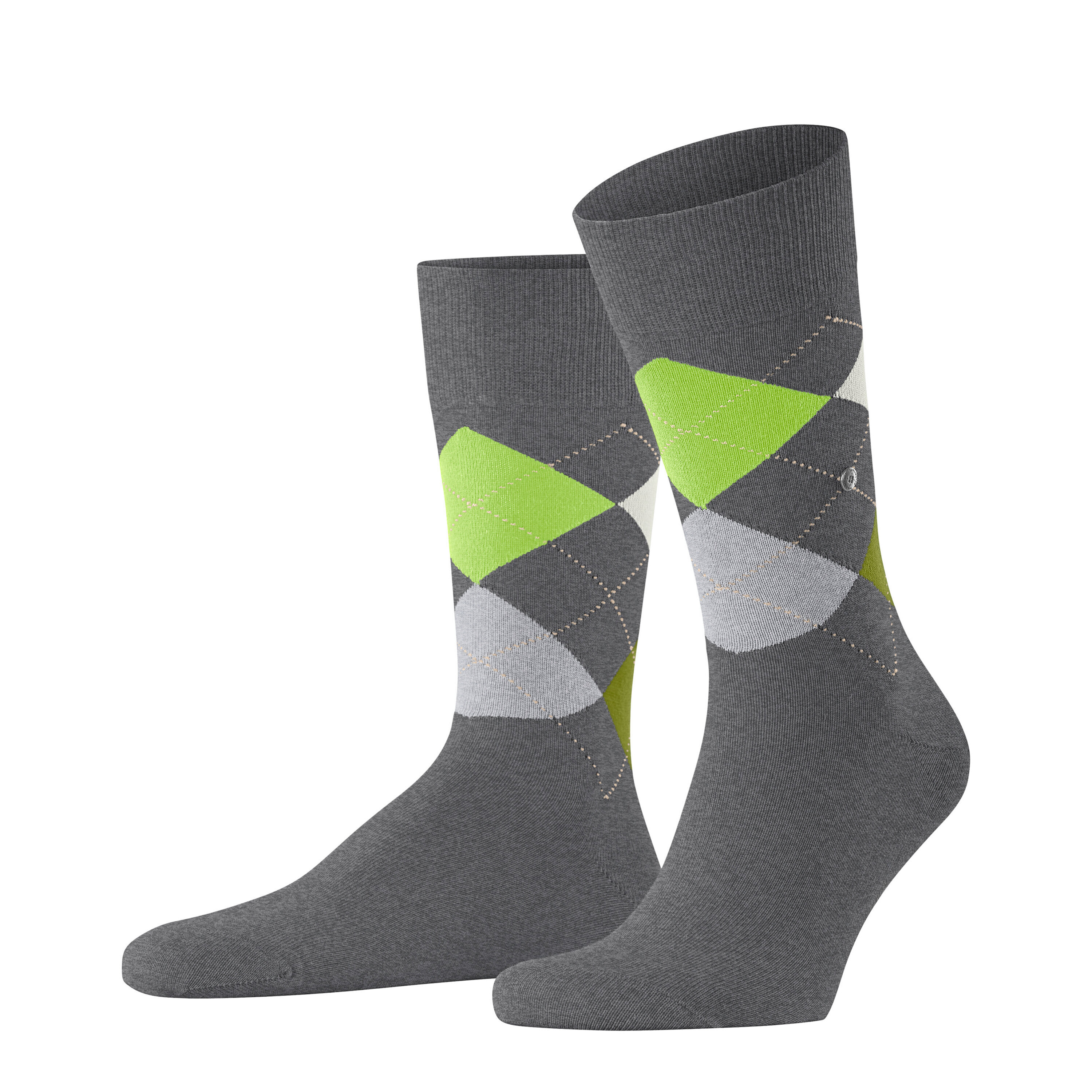 Burlington King Socks - Grey And Green - 21090-3975 King Socks