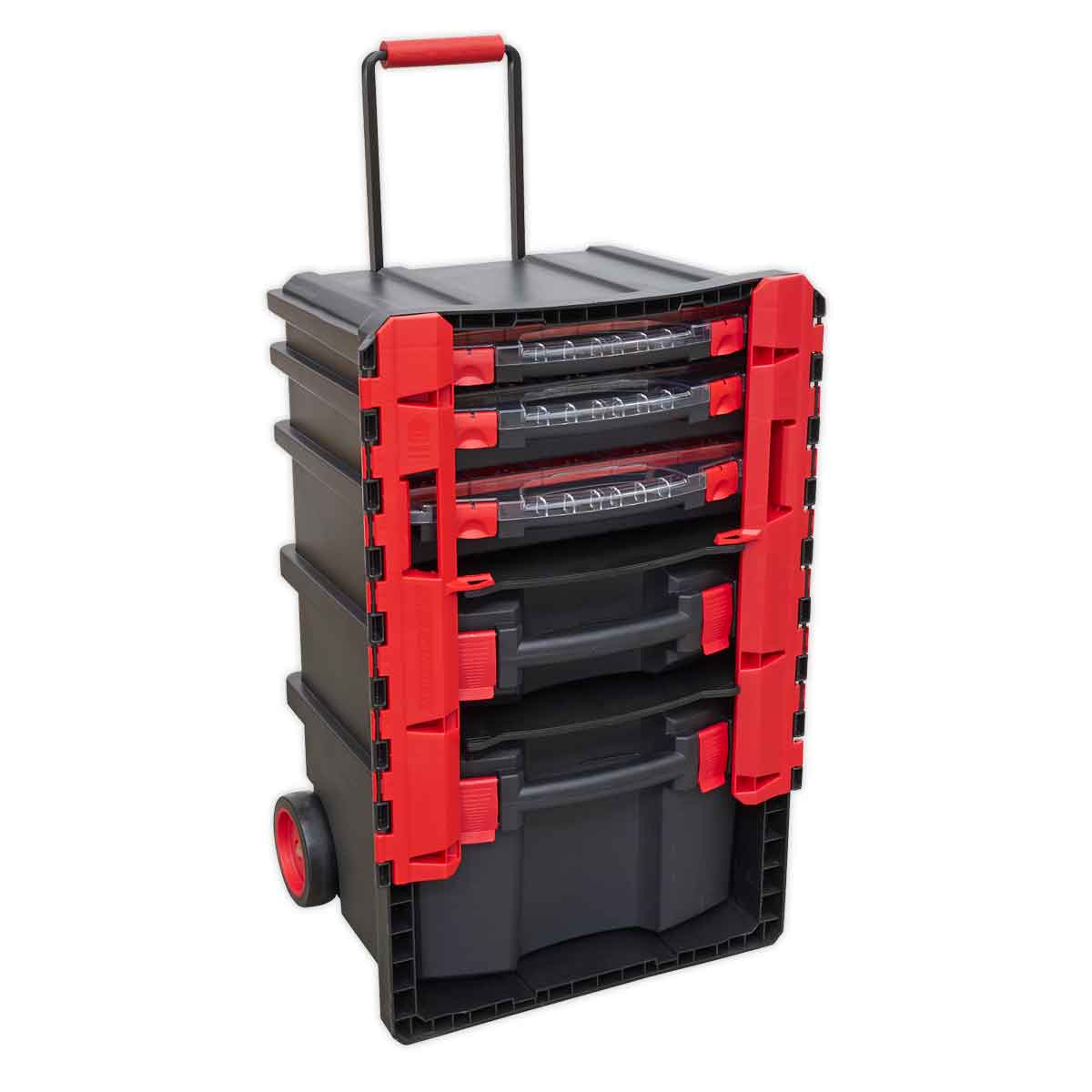 Sealey Professional Mobile Toolbox with 5 Removable Storage Cases
